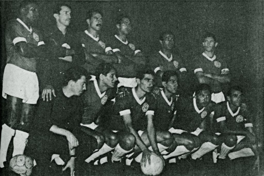 Palmeiras alinhado para jogar contra o Independiente, na Libertadores de 1961