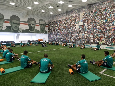 Treino na Academia de Futebol.