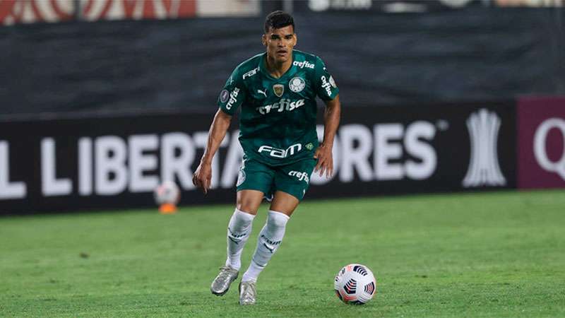 Danilo Barbosa em campo pelo Palmeiras