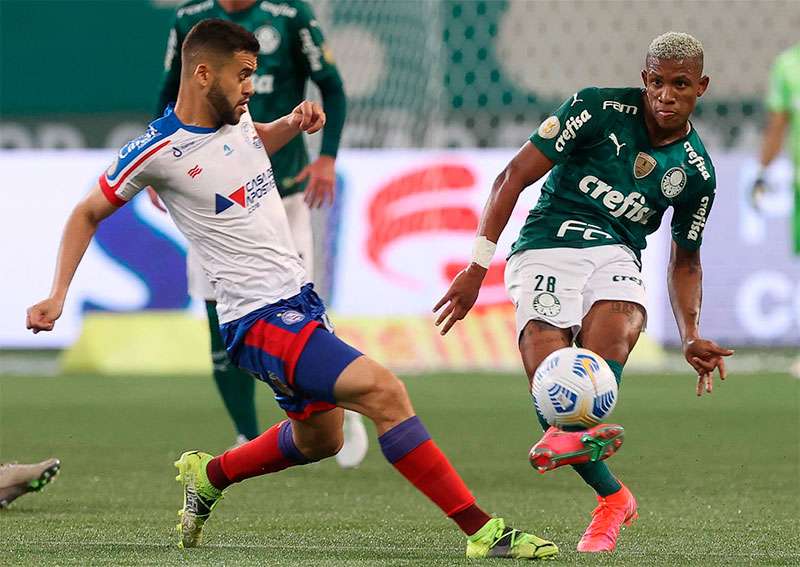 Danilo, do Palmeiras, em partida contra o Bahia no Allianz Parque