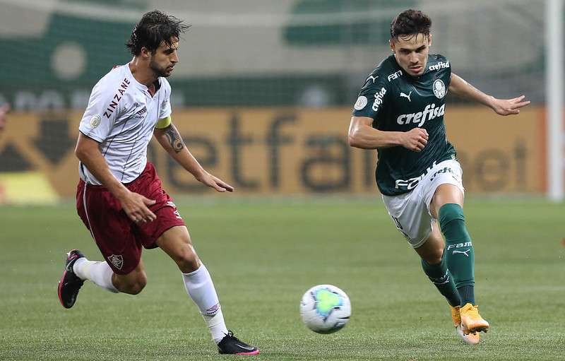 O Palmeiras de Raphael Veiga venceu o Fluminense no Allianz Parque em novembro de 2020