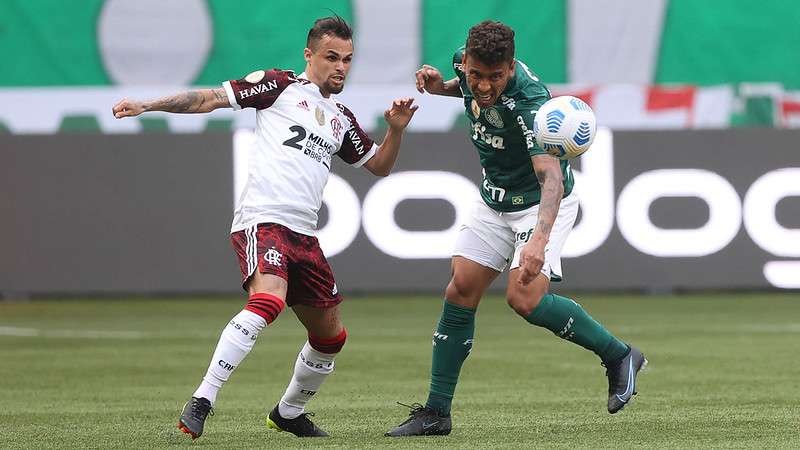 Marcos Rocha, durante partida do Palmeiras contra o Flamengo no Allianz Parque.