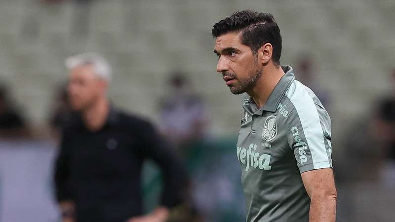 Abel Ferreira em jogo do Palmeiras contra o Ceará, durante partida válida pela décima nona rodada, do Brasileirão 2021, no Castelão.