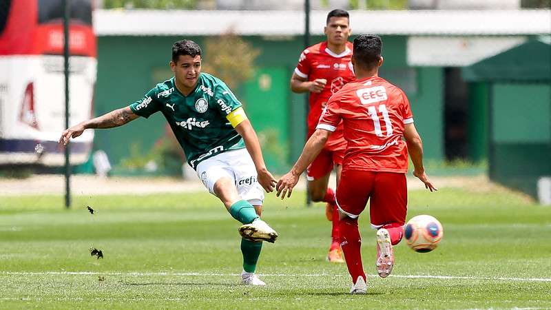 Palmeiras e Audax em partida válida pela segunda rodada da segunda fase do Campeonato Paulista Sub-20, na Academia de Futebol 2, em Guarulhos-SP.