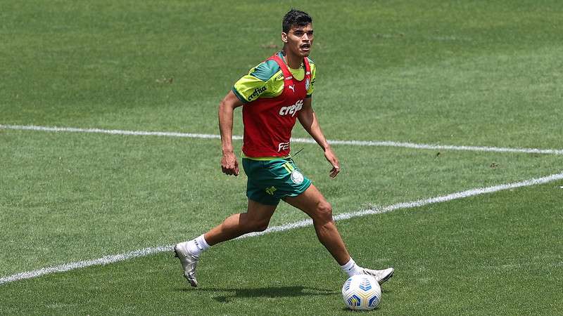 Danilo Barbosa durante treino do Palmeiras na Academia de Futebol.