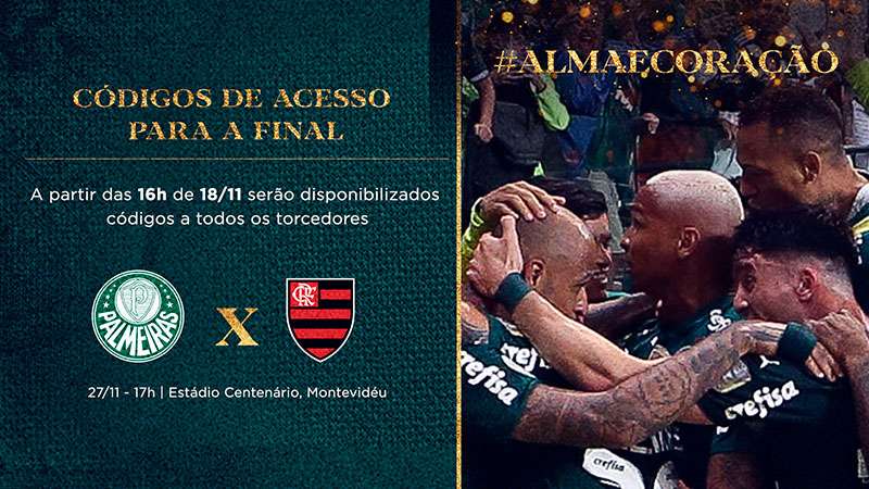 Nova carga de ingressos para a final da Libertadores 2021 é colocada à disposição para os palmeirenses.