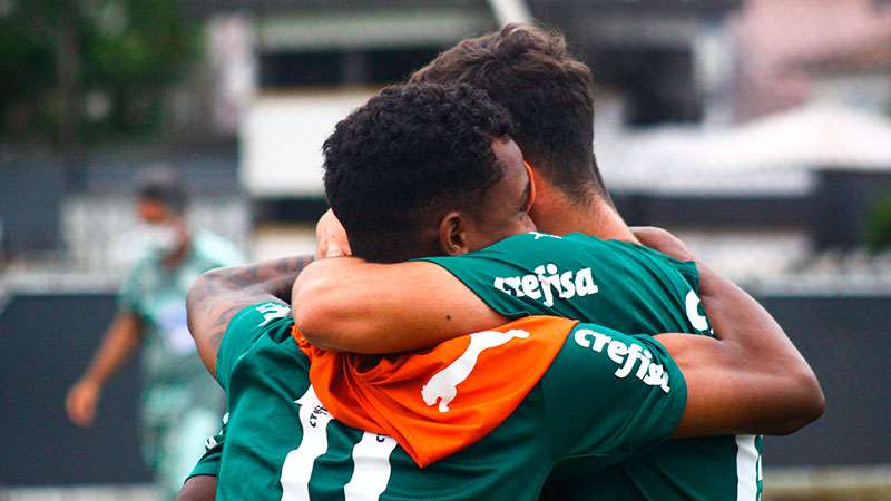 Com gol de Endrick, Sub-20 do Palmeiras empata com o Santos nas quartas-de-final do Paulista.