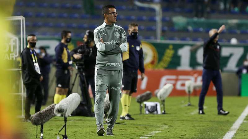 Paulo Victor durante partida entre Palmeiras e Ceará, válida pela trigésima oitava rodada, do Brasileirão 2021, na Arena Barueri, em Barueri-SP.