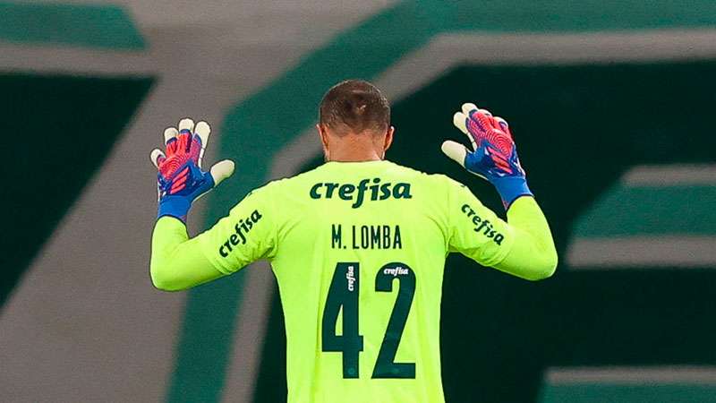 Marcelo Lomba agradece por atuação frente ao gol do Palmeiras contra o Água Santa, durante partida válida pela terceira rodada do Paulistão 2022, no Allianz Parque.