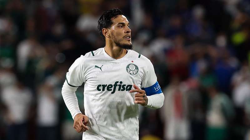 Gustavo Gómez durante partida entre Palmeiras e Chelsea, válida pela final do Mundial de Clubes da FIFA 2021, no Mohammed Bin Zayed Stadium, em Abu Dhabi-EAU.