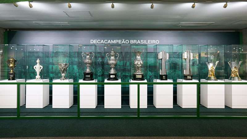 Sala de Troféus do Palmeiras é aberta para visitação do público.