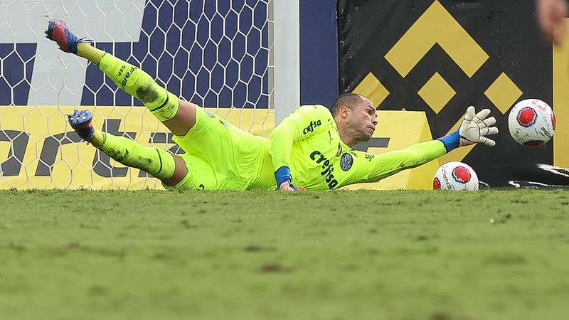 Marcelo Lomba em jogo do Palmeiras contra o Red Bull Bragantino, durante partida válida pela décima segunda rodada do Paulistão 2022, no Estádio Nabi Abi Chedid.