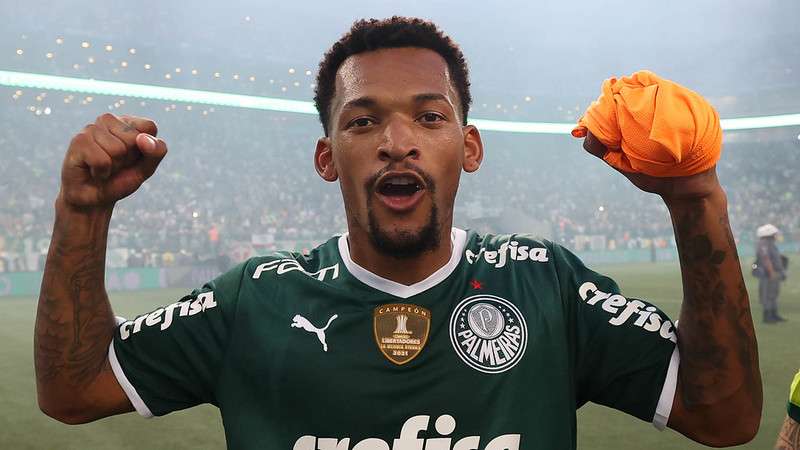 Jailson comemora à conquista do título do Palmeiras contra o SPFC, após segunda partida válida pela final do Paulistão 2022, no Allianz Parque. Abel e elenco mandam mensagem de apoio ao atleta!