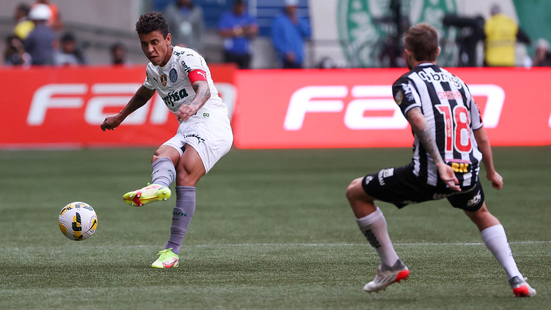 Marcos Rocha em jogo do Palmeiras contra o Atlético-MG, durante partida válida pela nona rodada do Brasileirão 2022, no Allianz Parque.