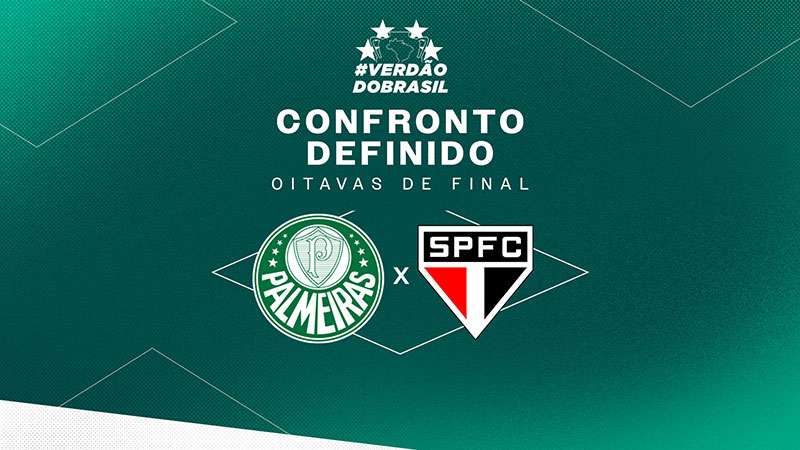 Palmeiras enfrenta SPFC nas oitavas-de-final da Copa do Brasil.