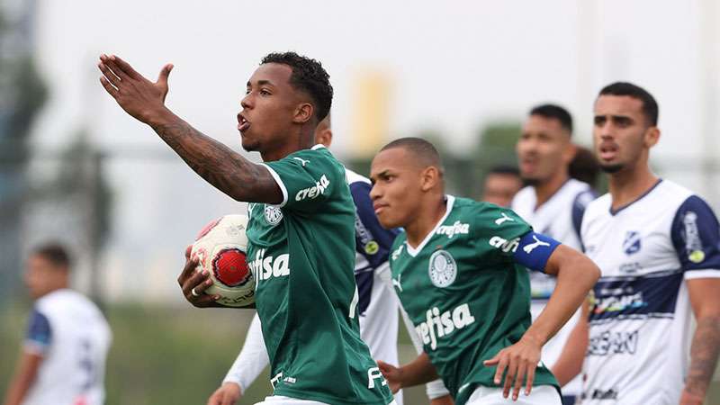 Palmeiras fica no empate com o Taubaté no Campeonato Paulista Sub-20.
