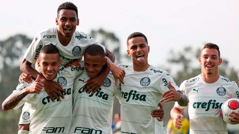 Giovani marca golaço, e Palmeiras goleia Monte Azul pelo Campeonato Paulista Sub-20.