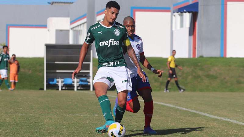 Palmeiras goleia Bahia e se classifica ao mata-mata do Campeonato Brasileiro Sub-20.