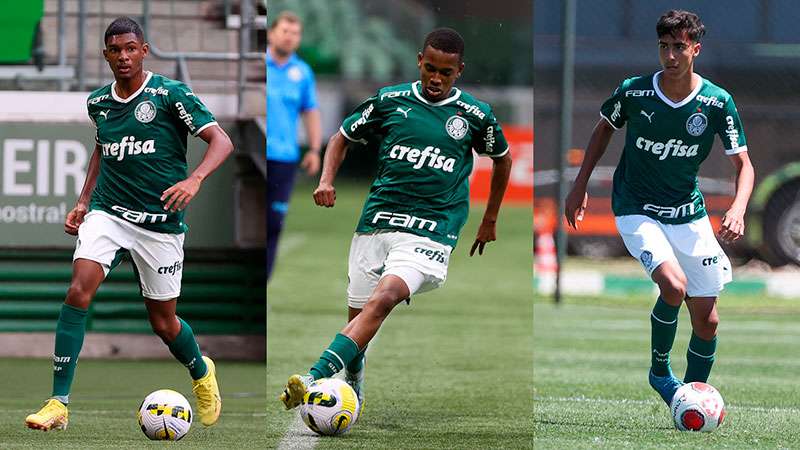 Trio de destaque do Sub-17 do Palmeiras é convocado para a Seleção Brasileira.