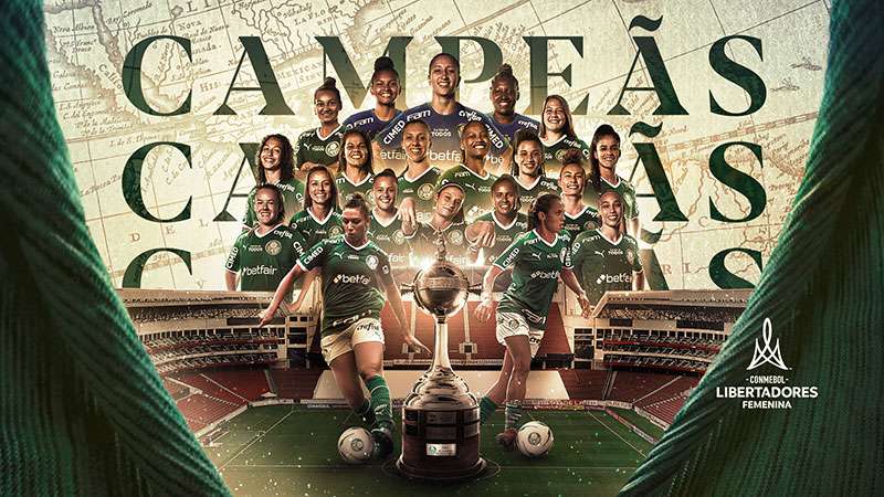 Palmeiras goleia Boca Juniors e conquista título inédito da Libertadores Feminina.