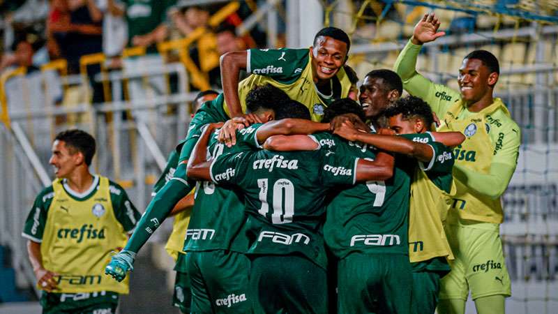 Paulista Sub-17: Palmeiras goleia Ska Brasil no 1º jogo da final.