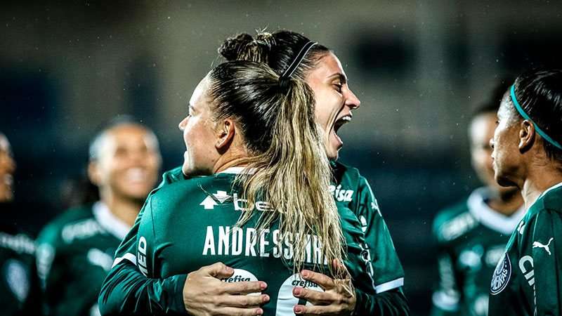 Palmeiras goleia São Bernardo e confirma melhor campanha da 1ª fase do Paulista Feminino.