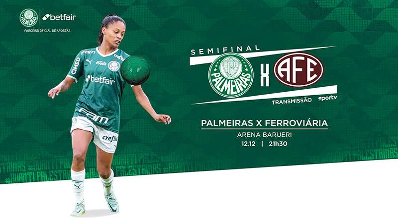 Mais uma final! Andressinha celebra classificação do Palmeiras