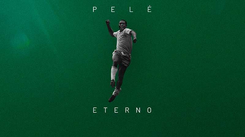 Palmeiras, Abel Ferreira e jogadores homenageiam Pelé nas redes sociais.