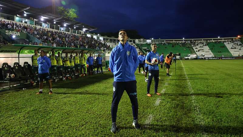 Paulo Victor na partida entre Palmeiras e Juazeirense, válida pela primeira fase da Copa São Paulo de Futebol Junior, no Estadio Anísio Haddad, em São José do Rio Preto-SP.