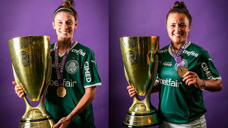 Palmeiras Feminino: Bruna Calderan e Camilinha renovam contrato.