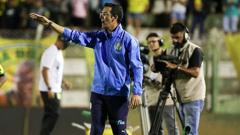 Paulo Victor Gomes na partida entre Palmeiras e Mirassol, válida pelas oitavas de final da Copinha 2023, no Estadio Anísio Haddad, em São José do Rio Preto-SP.