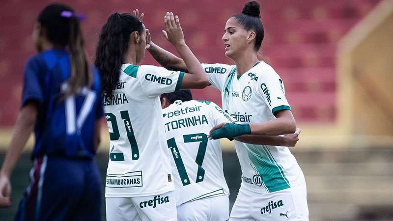 Atual campeão, Palmeiras estreia com goleada no Paulista Feminino.