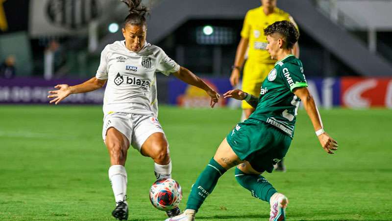 Pelo Paulista Feminino, Palmeiras fica no empate com o Santos.
