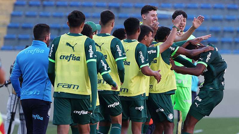 Palmeiras goleia Sampaio Corrêa outra vez e avança na Copa do Brasil Sub-17.