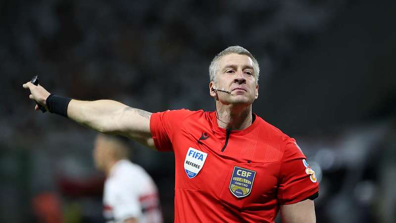 Anderson Daronco em jogo do Palmeiras contra o SPFC, durante segunda partida válida pelas quartas de final da Copa do Brasil 2023, no Allianz Parque.