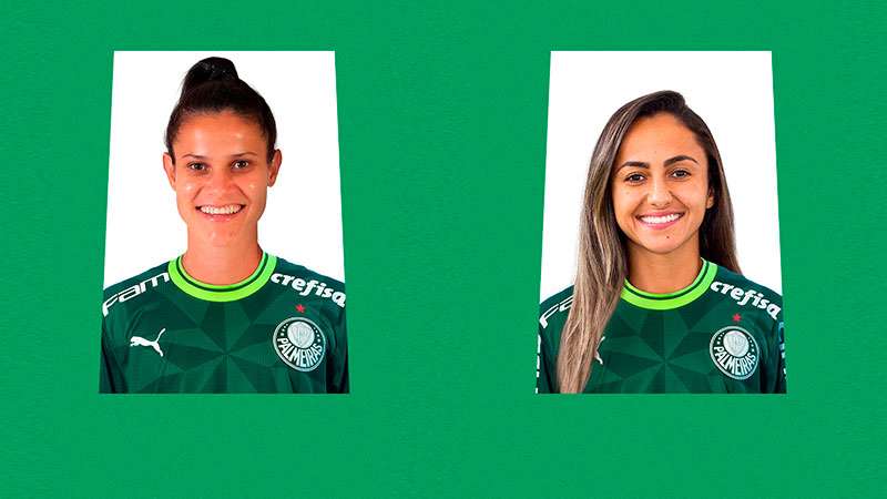 Palmeiras oficializa mais 2 contratações para o time feminino.