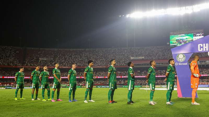 Abel Ferreira escala o Palmeiras em partida contra o SPFC, válida pela décima primeira rodada do Paulistão 2024, no Morumbis, em São Paulo-SP.
