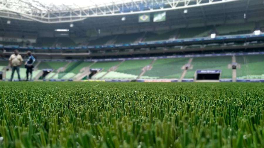 Sub-20 do Palmeiras fará primeiro treino-teste no gramado do Allianz Parque após reforma.