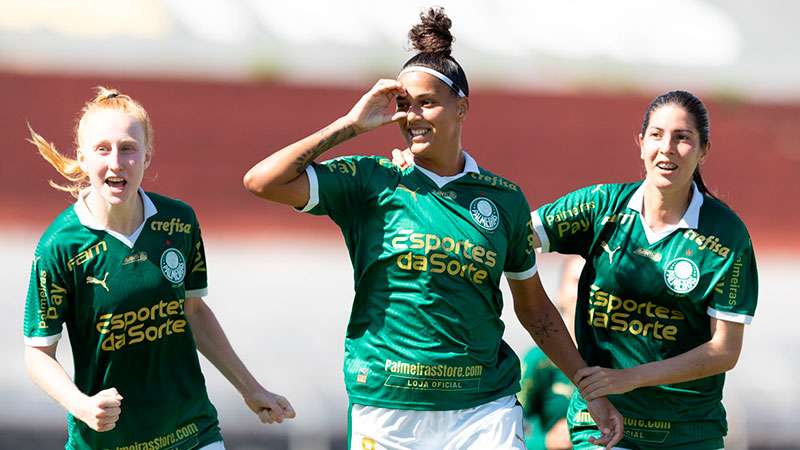 Artilheira decide e Palmeiras vence Real Brasília pelo Brasileiro Feminino; veja os gols.