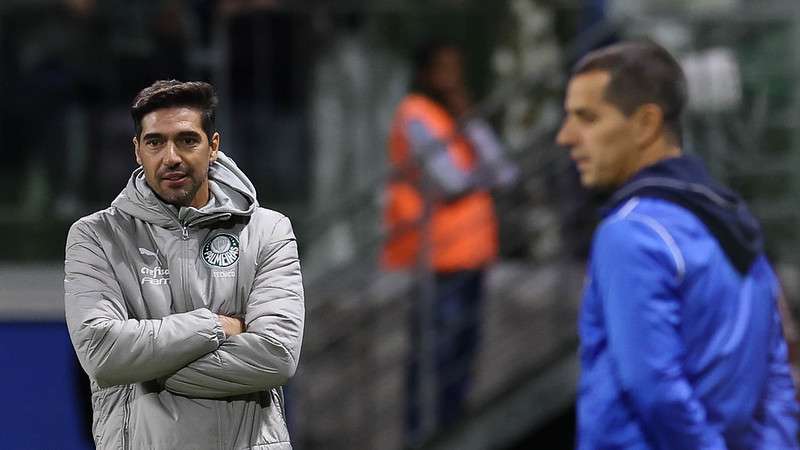 Abel Ferreira em jogo do Palmeiras contra o San Lorenzo, durante partida válida pela fase de grupos da Libertadores 204, no Allianz Parque.