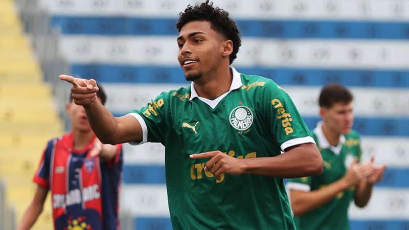 Palmeiras Sub-20 goleia União ABC-MS por 12 x 0 e avança na Copa do Brasil.