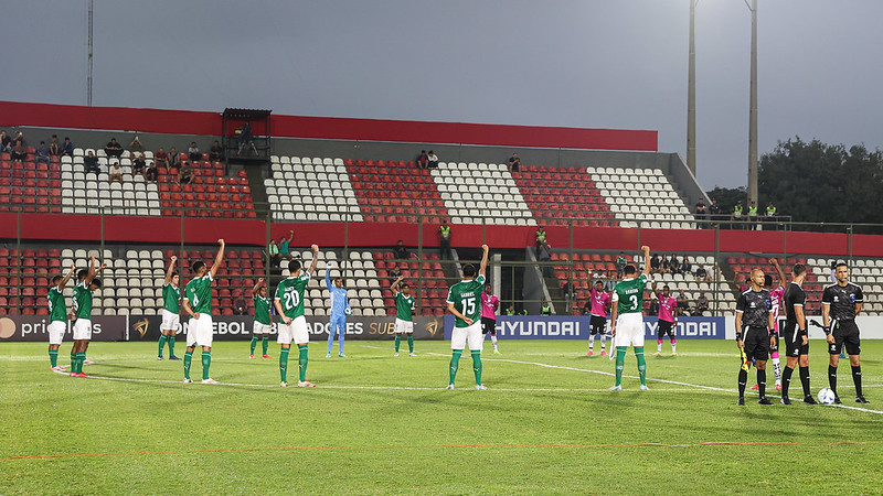 Partida entre Palmeiras e Independiente del Valle-EQU, válida pela terceira rodada da primeira fase da CONMEBOL Libertadores Sub-20, no Estádio Gunther Voge, em San Lorenzo-PAR. 
