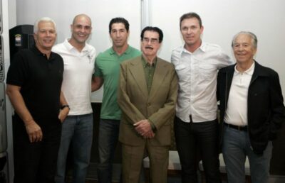 Leão, Marcos, Sergio, Oberdan, Velloso e Valdir de Morais, em evento em São Paulo em 2010