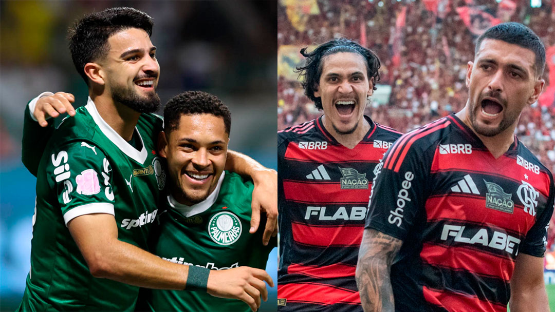Palmeiras e Flamengo disputam o Brasileirão ponto a ponto